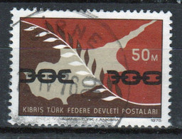 Cyprus Turkey Single Stamp Issued In 1975 As Part Of The Peace In Cyprus  Set. - Oblitérés