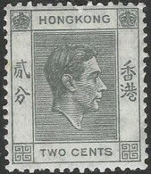 Hong Kong. 1938-52 KGVI. 2c MH. P 14 SG 141 - Ongebruikt