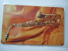 BRAZIL USED CARDS   MUSIC   SAXOFONE - Boats