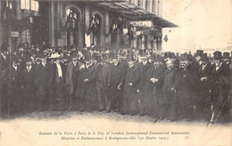BOULOGNE SUR MER RECEPTION ET EMBARQUEMENT 15 OCTOBRE 1903 SOUVENIR DE LA VISITE A PARIS DE LA CITY OF LONDON  INTERNATI - Boulogne Sur Mer