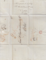 UK LETTER. 6 JUIL 35. RED CANCEL ENGELAND OVER ROTTERDAM. PAID LIVERPOOL   CX TO COLN PRUSSIA. MULTIPLE DUE - ...-1840 Préphilatélie