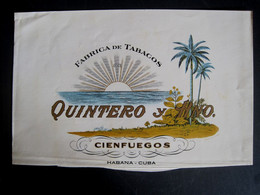 CIGAR LABEL - FABRICA DE TABACOS - QUINTERO Y Hno. - CIENFUEGOS - HABANA - CUBA - Etiketten