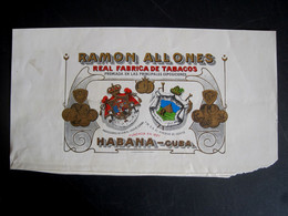 CIGAR LABEL - REAL FABRICA DE TABACOS - RAMON ALLONES - HABANA - CUBA - Etiketten