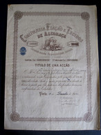 PORTUGAL - COMPANHIA FIAÇÃO E TECIDOS DE ALCOBAÇA - TITULO DE UMA AÇÃO 1946 - SHARE PORTUGUESE TEXTILE COMPANY - Textiel
