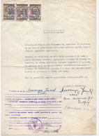 1960.YUGOSLAVIA,SERBIA,BELGRADE,POWER OF ATTORNEY,3 COURT,LEGAL REVENUE STAMPS - Autres & Non Classés