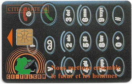 Ivory Coast - CI-Telcom - Telephone Dial, Chip Philips, 50Units, 120.000ex, Used - Ivory Coast