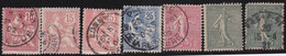 France    .  Y&T    .   7 Timbres       .   O     .    Oblitéré - Used Stamps