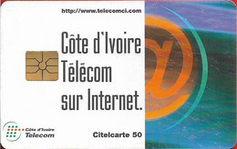 Ivory Coast - CI-Telcom - Telecom Sur Internet, Gem1A Symmetric Black, 50Units, Used - Ivoorkust