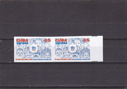 Cuba Nº 5064sd SIN DENTAR En Pareja - Imperforates, Proofs & Errors
