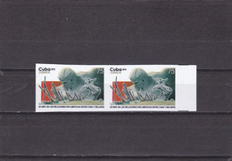 Cuba Nº 5030sd SIN DENTAR En Pareja - Imperforates, Proofs & Errors