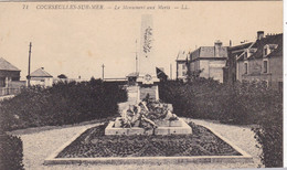 14. COURSEULLES SUR MER.  CPA. LE MONUMENT AUX MORTS - Courseulles-sur-Mer