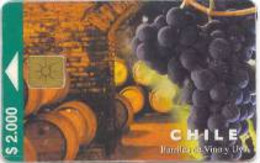 CHILI : CHITC13 $2000 Vats Barriles De Vino Y Uva Grapefruit USED - Cile