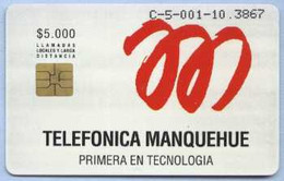 CHILI : CHITM01 $5000 TELEFONICA MANQUEHUE MINT - Chili