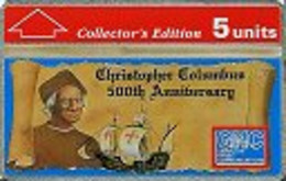 GIBRALTAR : GIB016 5 Christopher Columbus 500th Anniv MINT - Gibilterra