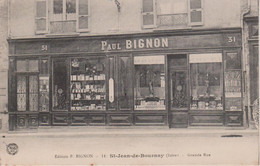 38 - SAINT JEAN DE BOURNAY - GRANDE RUE - MAGASIN PAUL BIGNON - Saint-Jean-de-Bournay