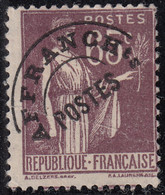 France 1922-47 Used 65c Peace With Olive Branch Precancel Crease - 1893-1947