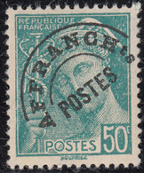 France 1922-47 MH 50c Mercury Precancel - 1893-1947