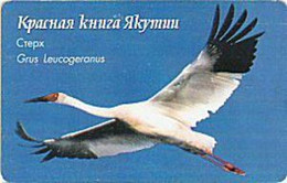 YAKUTSK : YAK-021 10u Bird:Grus Leucogeranus USED - Russia