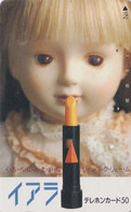 Télécarte JAPON / 110-37336 - JOUET - POUPEE & Rouge à Lèvres - DOLL Puppet & Lipstick - Toy JAPAN Phonecard - 74 - Spelletjes