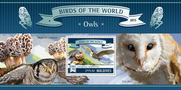 Maldives  2015 Fauna  Owls And Mushrooms - Maldives (1965-...)