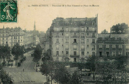 Paris 16ème * Auteuil * Panorama De La Rue D'auteuil Et Place Du Marché - Distretto: 16