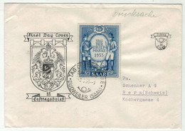 Sarre // Journée Du Timbre 1953- Tag Der Briefmarken - Lettres & Documents