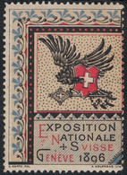 SUISSE - EXPOSITION NATIONALE SUISSE - GENEVE 1896 - AVEC GOMME SANS TRACE DE CHARNIERE. - Philatelic Fairs