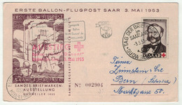 Sarre // Journée Du Timbre 1953- Tag Der Briefmarken - Covers & Documents