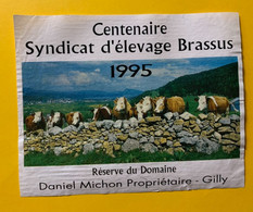 17510 - Centenaire Syndicat D'Elevage Le Brassus Vallée De Joux 1995 - Vacas