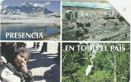 Bolivia, BO-ENTEL-024C, Bs.5.00, Entel, Tamura Card, Montage Of Views , 2 Scans.    >Exp : 31/12/99 - Bolivie