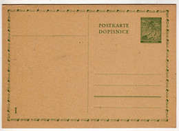 Bohême Et Moravie : Entiers Postaux : ( Carte Double ) - Covers & Documents