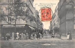 92-NEUILLY-SUR-SEINE- AVENUE DU ROULE ET RUE DU MARCHE - Neuilly Sur Seine