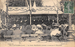 89-AUXERRE-FÊTES 1908, LA GRANDE REPUBLICAINE EXECUTANT UN MORCEAU A L'EXPOSITION - Auxerre