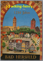 Bad Hersfeld - 1250 Jahre Bad Hersfeld 1   Künstlerkarte Jubiläumsplakat - Bad Hersfeld