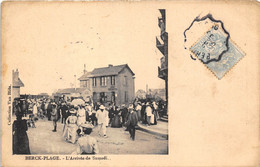 62-BERCK-PLAGE( L'ARRIVEE DU SAMEDI - Berck