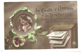 Carte Ancienne Thème POSTE - Boite Aux Lettres - Carte D'amour - Post & Briefboten