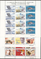 2004-ED. 4085, 86,89, 90, 92 Y 93-MINIPLIEGOS 82,83,84 EXPOSICIÓN ESPAÑA'04.VALENCIA-NUEVO - Hojas Completas