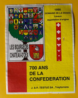 17542 - 700e Anniversaire De La Confédération Les Bourgeois De Château-D'Oex Domaine De La Doges 1990 - 700 Jaar Zwitserse Confederatie