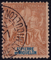 ✔️ St. Pierre Et Miquelon 1892 - Mouchon - Yv. 67 (o) - €11 - Altri