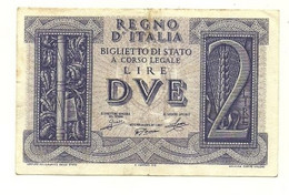 Italia - 2 Lire 1939 Impero    ---- - Italia – 2 Lire