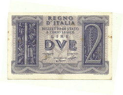 Italia - 2 Lire 1939 Impero    ---- - Italië – 2 Lire