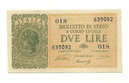 Italia - 2 Lire 1944 Luogotenenza     ---- - Italië – 2 Lire