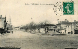 Thénezay * Rue Et Vue Générale De La Commune - Thenezay