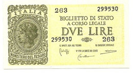 Italia - 2 Lire 1944 Luogotenenza     ---- - Italië – 2 Lire