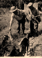 Chasse * Photo Ancienne * Ouverture De La Chasse En 1950 * Chasseurs Et Leurs Chiens * Photographe R. Cohen , AGIP - Hunting