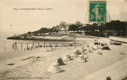 Royan * Plage De Foncillon Et Maison AMIOT * Cabines De Bain - Royan