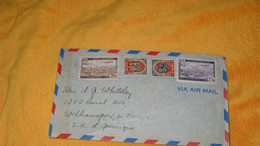 ENVELOPPE ANCIENNE DE 1949.../ CACHET DEPART ?..ALGER POUR WILLIAMSPORT USA..+ TIMBRES X4 DONT POSTE AERIENNE - Storia Postale