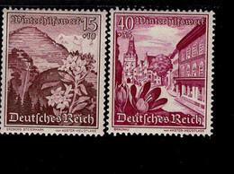 Deutsches Reich 681 + 684 Winterhilfswerk Landschaften MLH Mint * - Ungebraucht