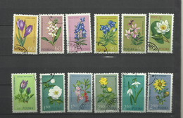 Pologne   YT  Oblitérés 1185/96 Fleurs  Flore Flowers  Poland Polska Polen - Andere & Zonder Classificatie