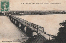 MAUVES. - Le Pont Et La Loire, Vue Prise à Vol D'oiseau - Mauves-sur-Loire